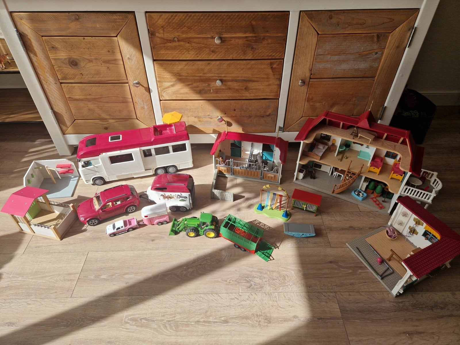 Grote Schleich Paardenwereld Collectie - Zo goed als nieuw, Ophalen, Zo goed als nieuw, Jongen of Meisje