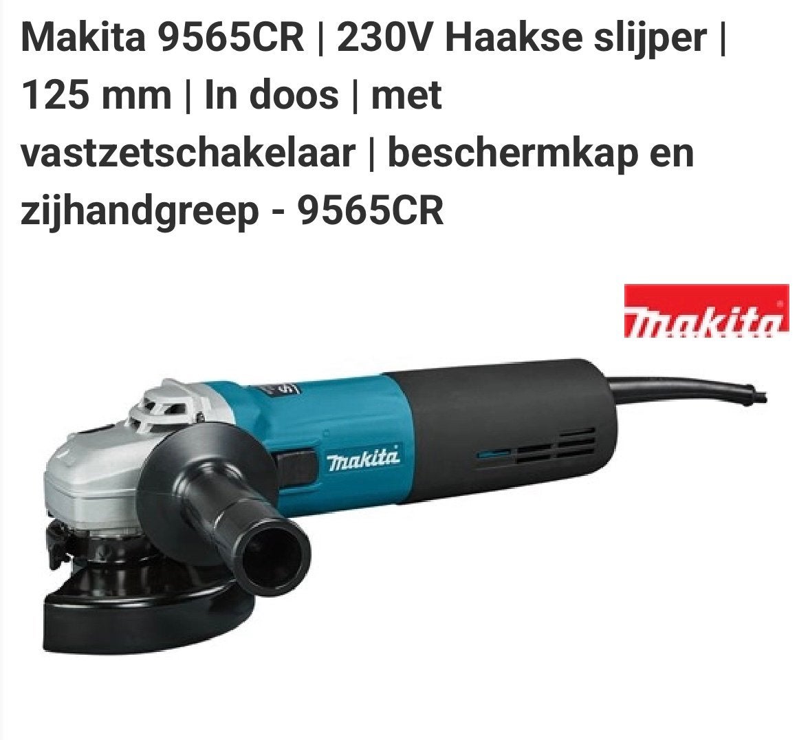 Makita slijptol splinternieuw!!, Doe-het-zelf en Verbouw, Gereedschap | Slijpmachines, Ophalen, Nieuw, Haakse handslijpmachine