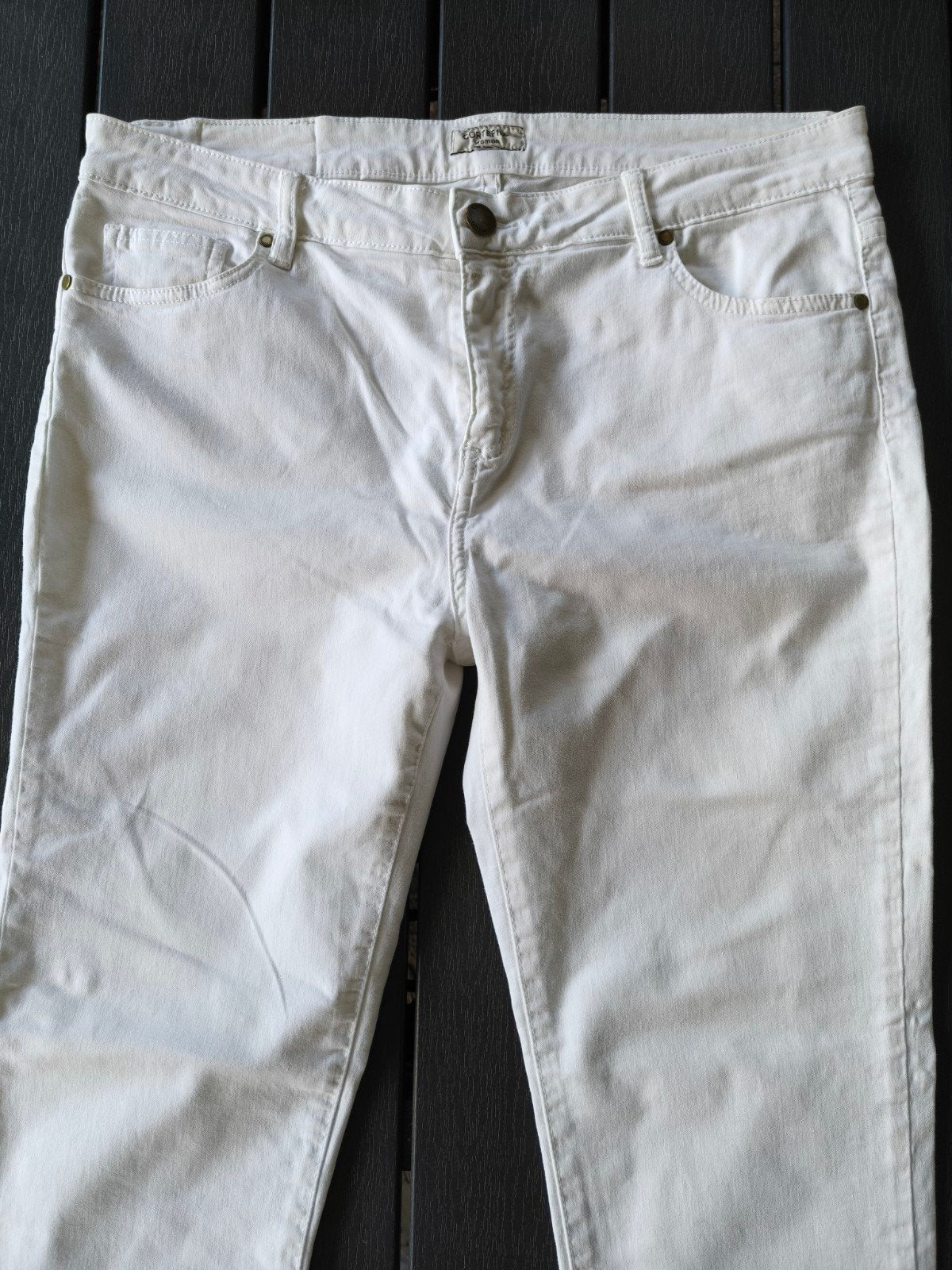 Witte broek maat M van het merk cortefiel, Maat 38/40 (M), Cortefiel, Wit, Ophalen of Verzenden