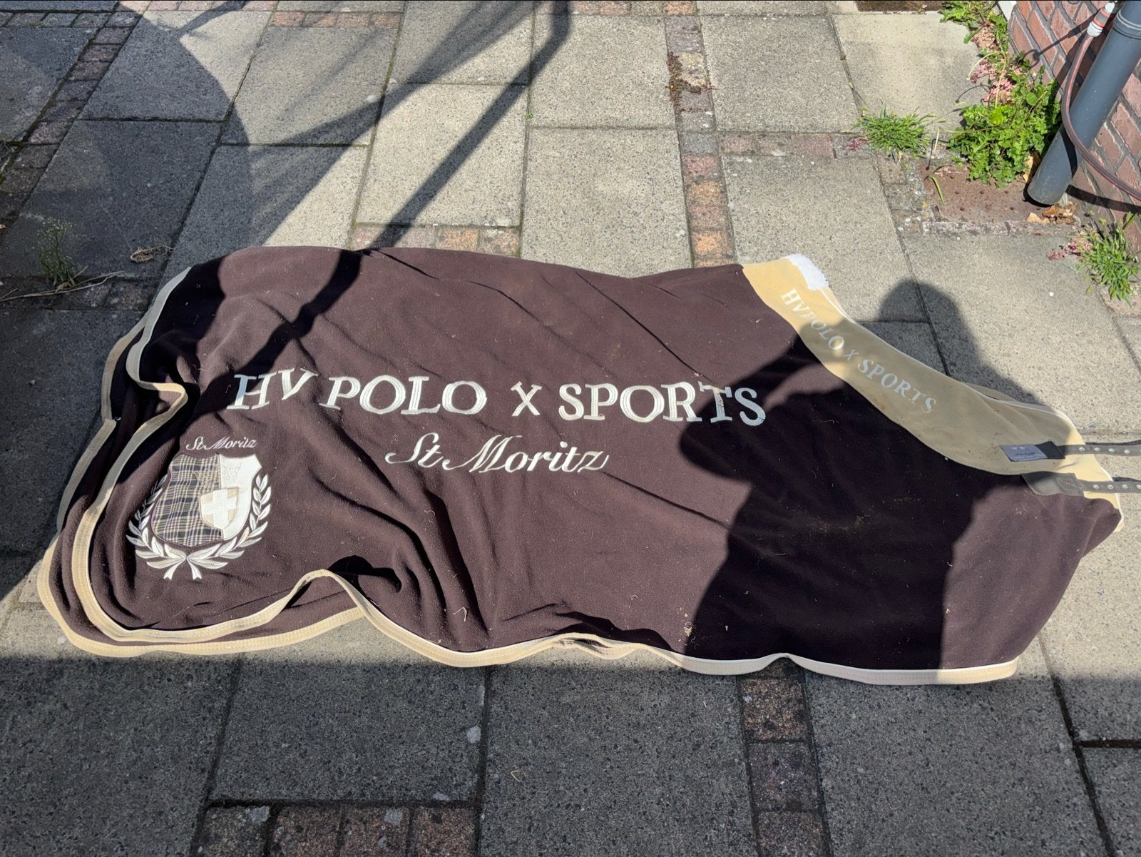 Fleece deken HV polo spirts, Full (L), Gebruikt, Zweetdeken, Ophalen of Verzenden