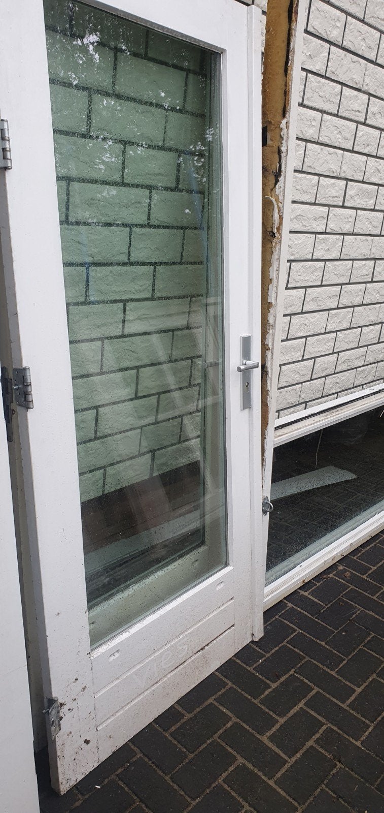 tuindeuren openslaande deuren Met kozijn Hardhout Dubbelglas, Doe-het-zelf en Verbouw, Kozijnen en Schuifpuien, Deurkozijn, Ophalen of Verzenden