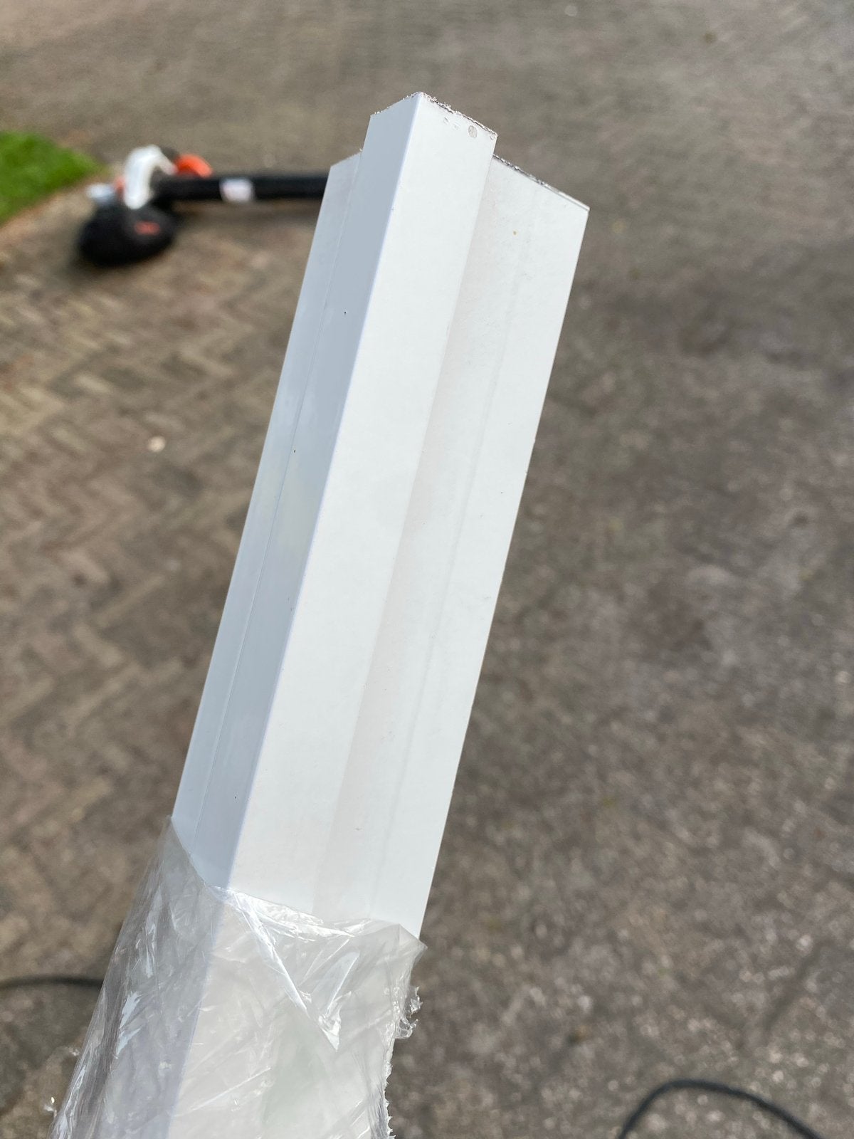 Aluminium Buitenhoekprofiel Wit RAL 9010 voor 6mm plaat, Ophalen of Verzenden, Nieuw