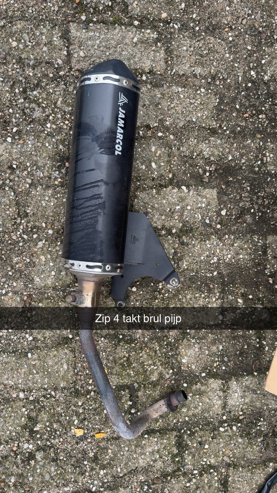 Jamacrol uitlaat piaggio zip 4 takt 2v, Fietsen en Brommers, Brommeronderdelen | Scooters, Ophalen of Verzenden, Zo goed als nieuw