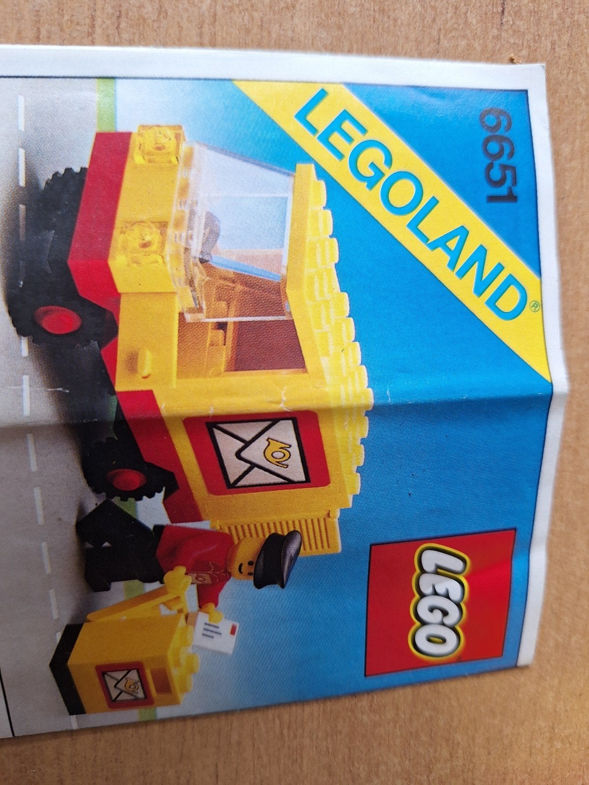 Lego Legoland 6651 Postwagen met Postbode, Compleet, Gebruikt, Lego, Ophalen of Verzenden