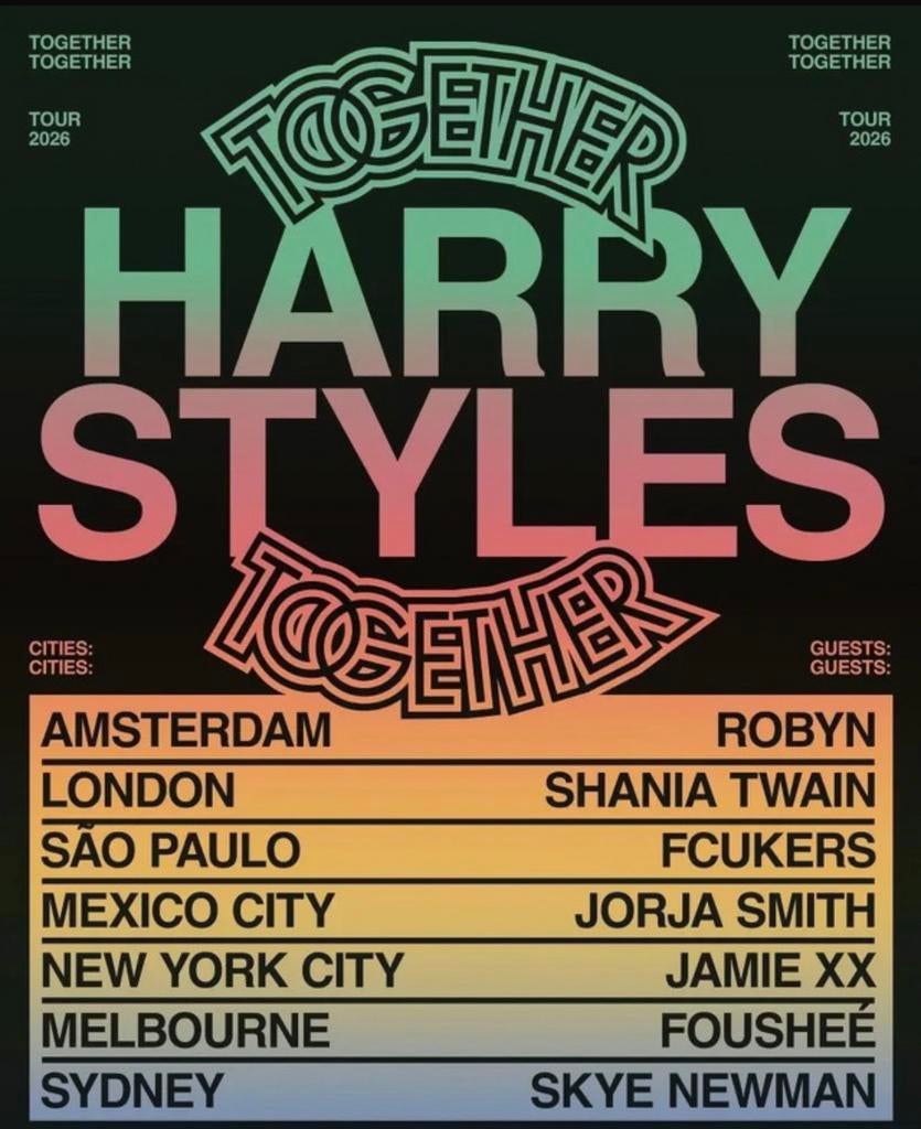4 zitplaatsen Harry Styles Amsterdam 17 mei, Drie personen of meer
