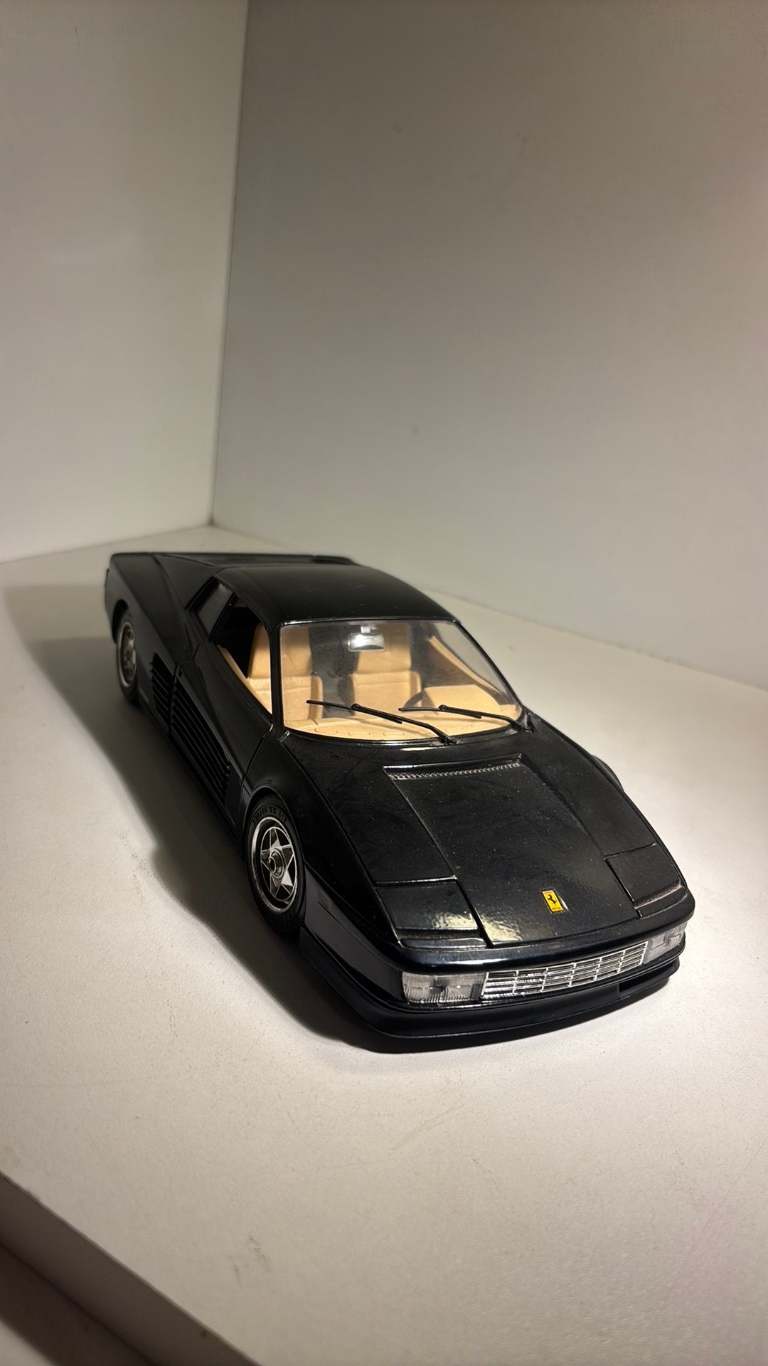 Ferrari testarossa black bburago 1.18, Ophalen of Verzenden, Bburago, A, A