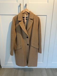 Dames mantel Marc Cain Camel beige prachtige tussenjas 40/42, Beige, Zo goed als nieuw, Marccain, Ophalen