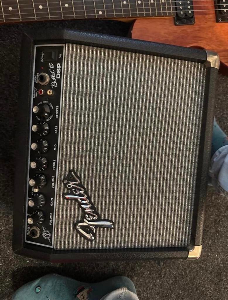 Elektrische gitaar (Dean) met Fender versterker, Overige merken, Met versterker, Ophalen of Verzenden, Zo goed als nieuw
