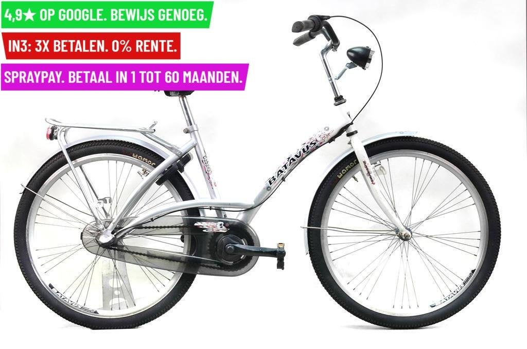 Damesfiets Batavus Gabana 26"/44cm/3ver - Garantie/Levering, Fietsen en Brommers, Fietsen | Dames | Damesfietsen, 9713 Bv Groningen