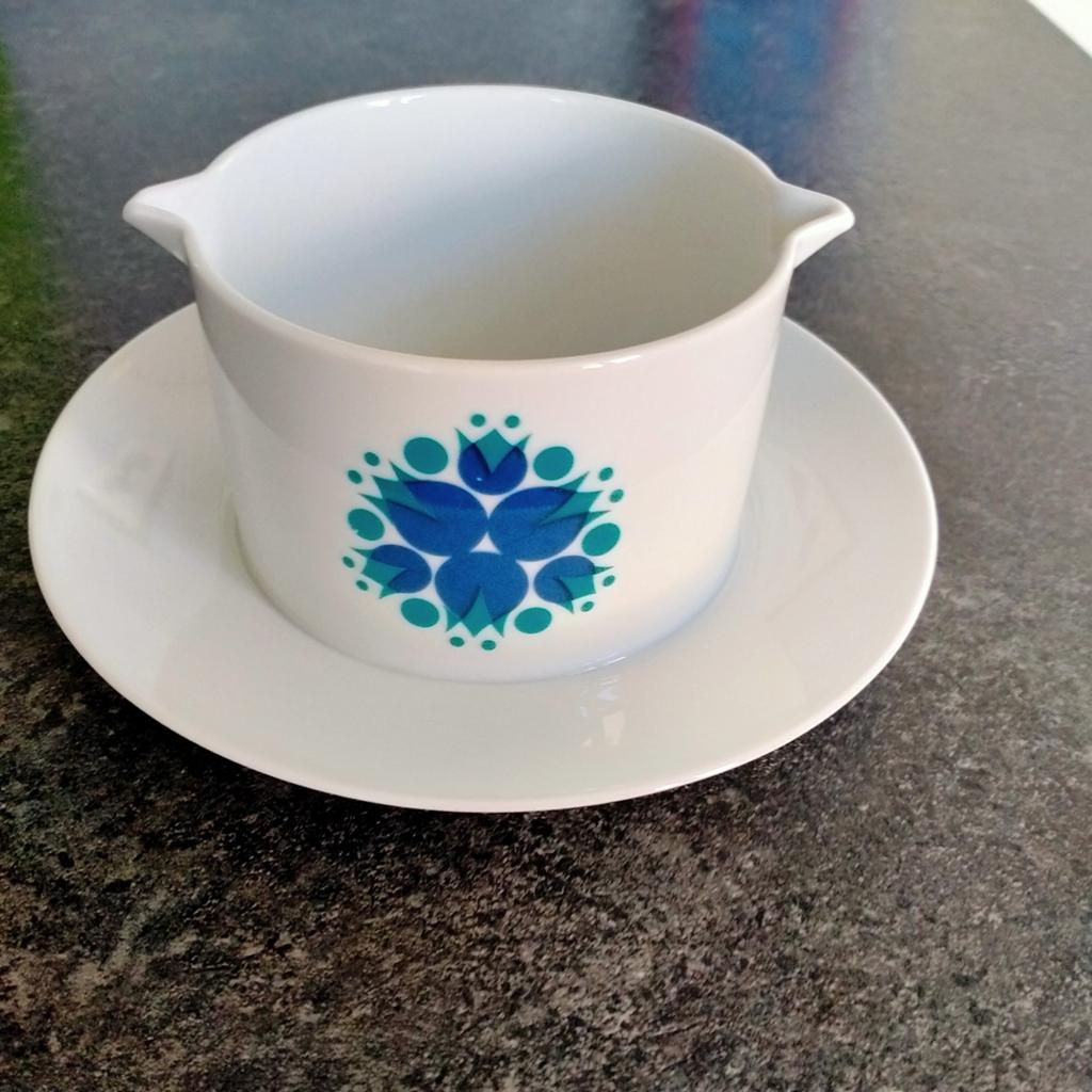 Jaren 70 sauskom, Pinwheel van Thomas Rosenthal. Blauw, Ophalen of Verzenden