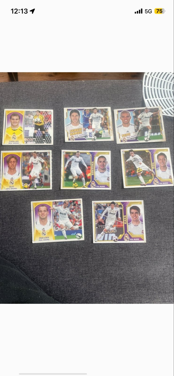 Real Madrid Voetbalplaatjes - Liga BBVA Collectie, Hobby en Vrije tijd, Ophalen of Verzenden, Gebruikt, Meerdere plaatjes