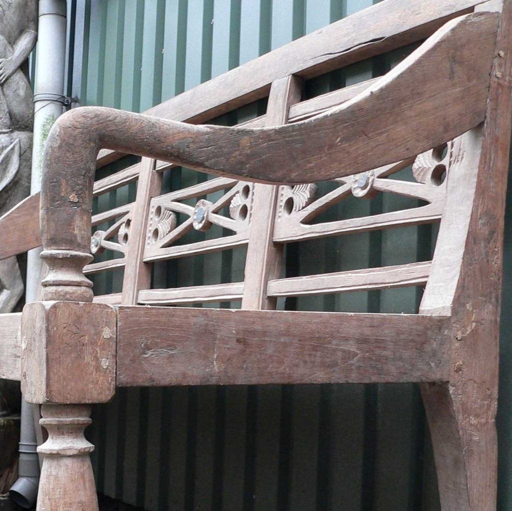 Mooie teak stationsbank BR3 tuin terras bank Bali Ibiza hout, Ophalen of Verzenden