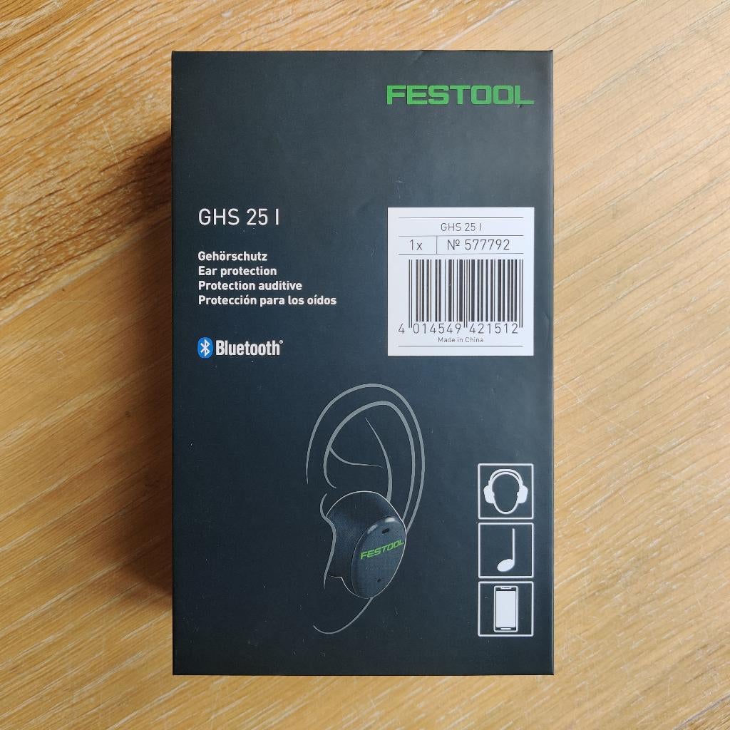 Festool gehoorbescherming/oordopjes GHS 25 I met Bluetooth, Ophalen of Verzenden, Bluetooth, Nieuw
