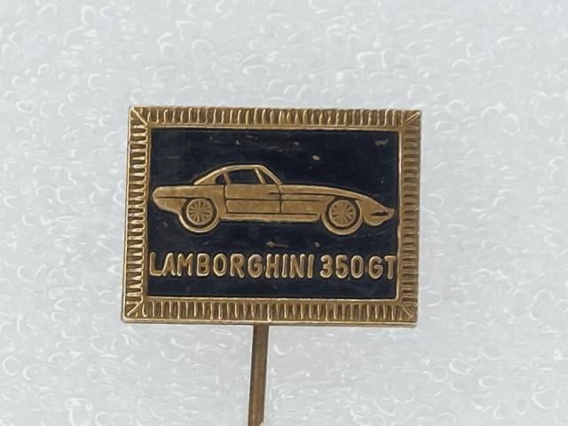 SP1548 Speldje Lamborghini 350 GT zwart, Verzamelen, Speldjes, Pins en Buttons, Ophalen of Verzenden, Gebruikt, Overige onderwerpen