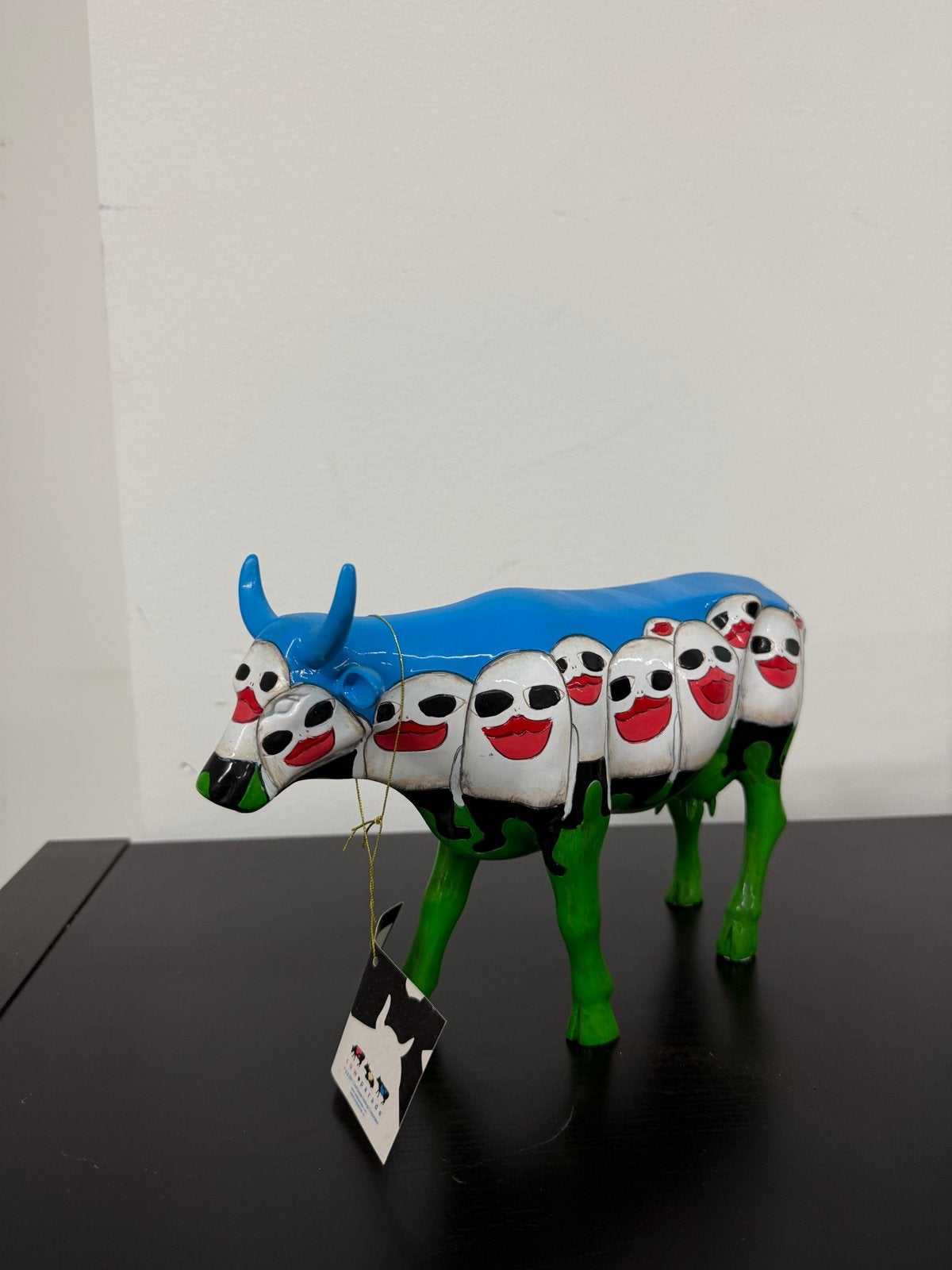 Cow Parade beeldje - 'The Scream' - Uniek design, Meerkleurig, Gemerkt, Beeld, Ophalen of Verzenden