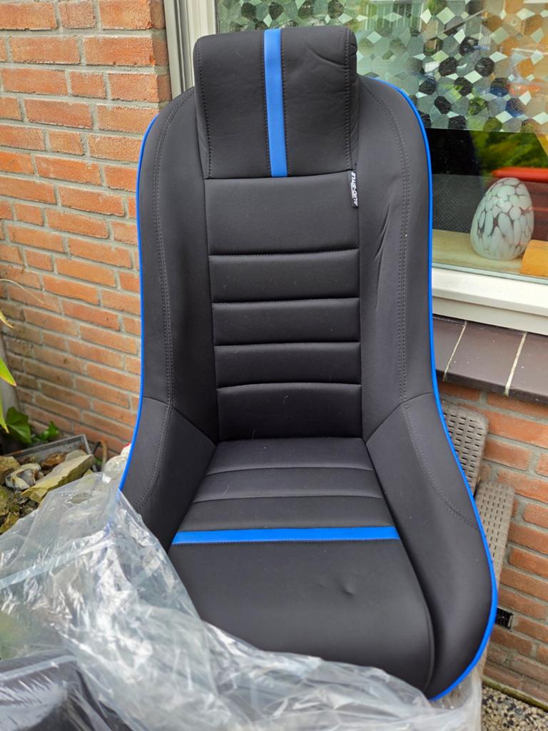 Autostyle Sportstoel  2 stuks met blauwe accenten - Nieuw, Ophalen of Verzenden, Nieuw, Universele onderdelen