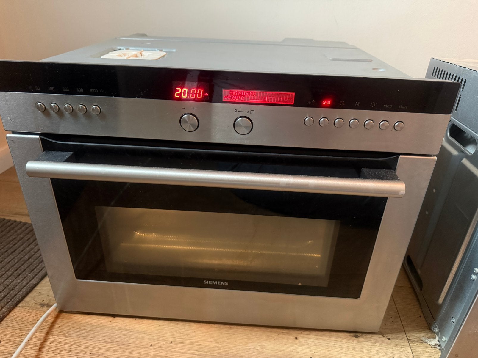 Siemens inbouwovens – set stoomoven + combi-oven/magnetron, Witgoed en Apparatuur, Ovens, Ophalen, 45 tot 50 cm, Gebruikt, Siemens