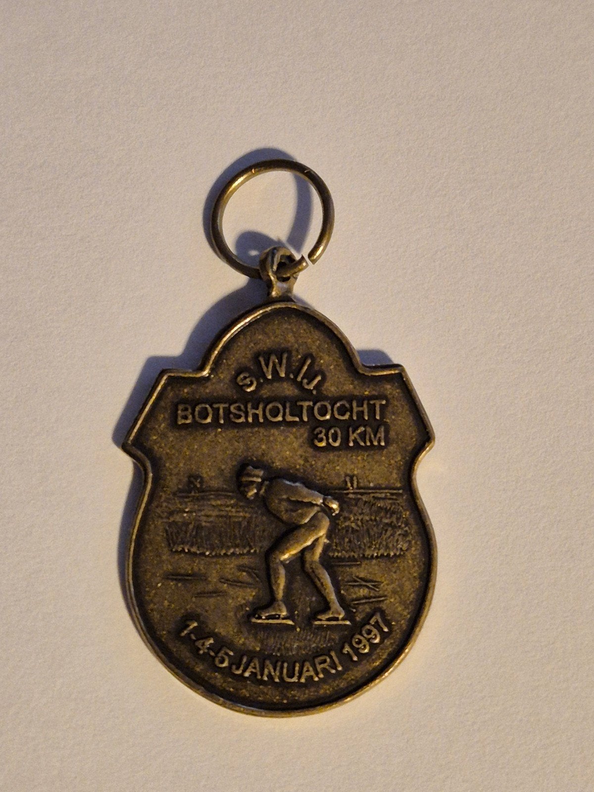 Medaille Schaatsen Botsholttocht 1997, Postzegels en Munten, Ophalen of Verzenden, Overige materialen, Nederland