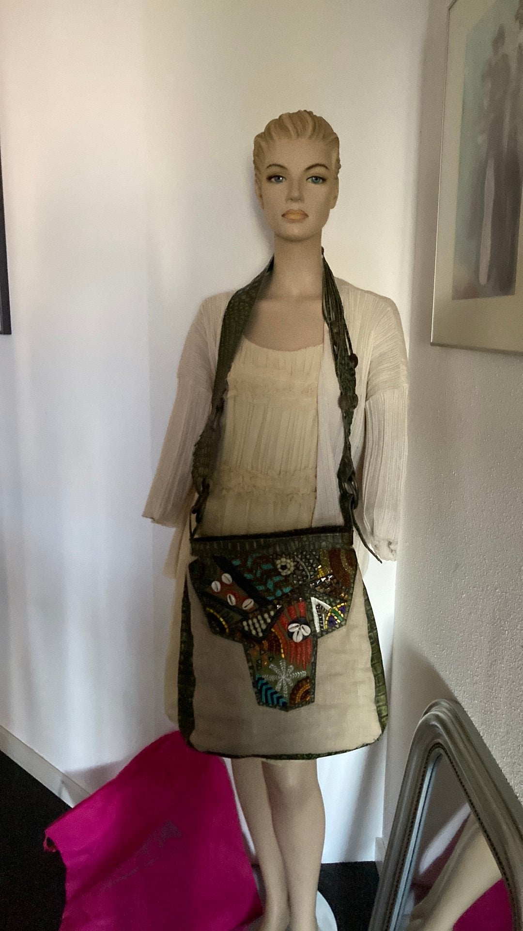 ZIPPA tas nieuw fairtrade  met leder en linnen handwerk, Sieraden, Tassen en Uiterlijk, Ophalen of Verzenden, Nieuw