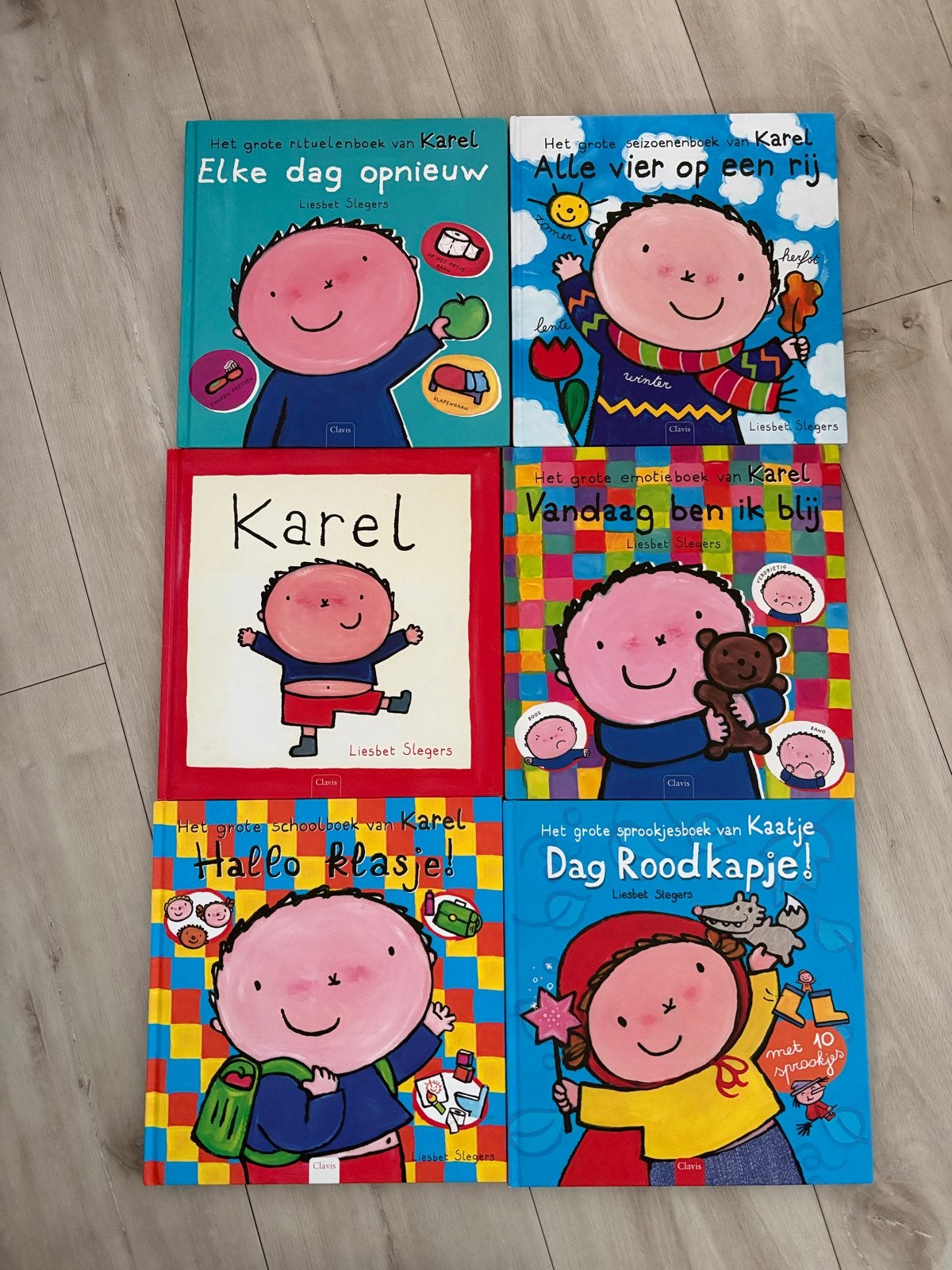6 Karel en Kaatje kinderboeken van Liesbet Slegers, Boeken, Gelezen, Fictie algemeen, Jongen of Meisje, Ophalen of Verzenden