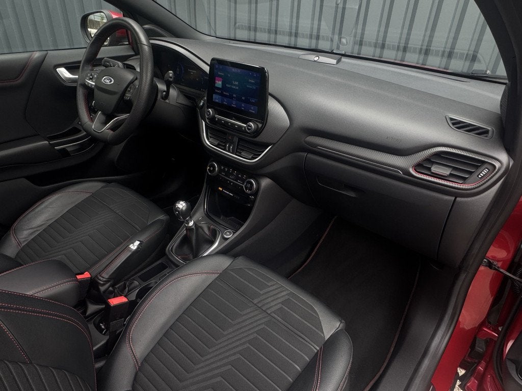 Ford Puma 1.0 EcoBoost 155 pk Hybrid ST-Line X Panoramadak,, Auto's, Ford, Voorwielaandrijving, Leder en Stof, 23 km/l, Bedrijf