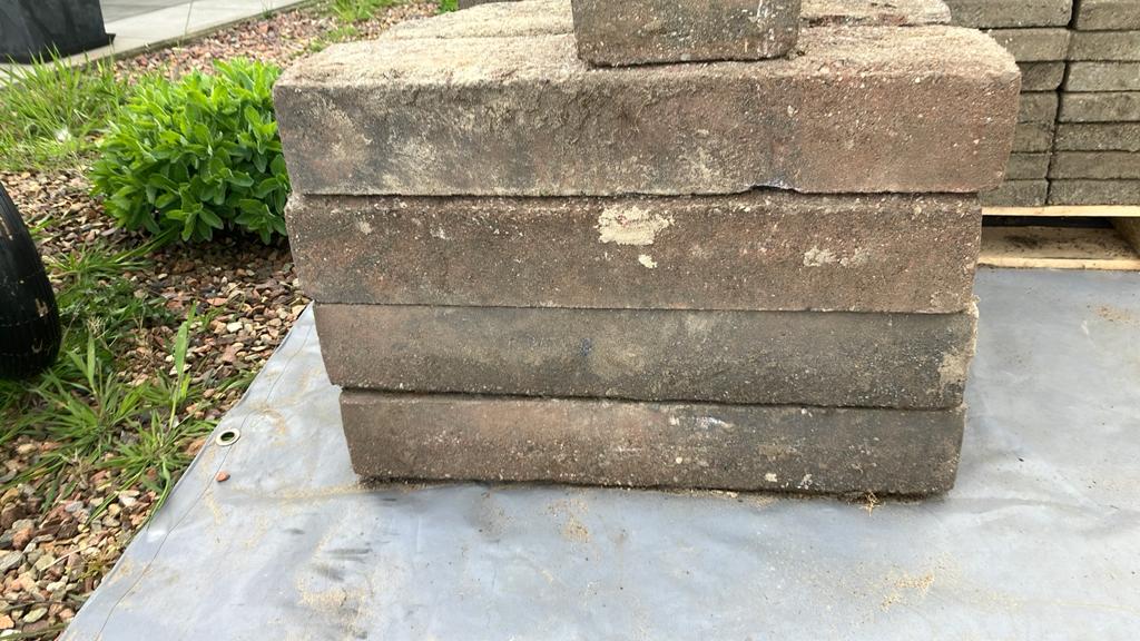 Betonnen opsluitbanden, Tuin en Terras, Ophalen of Verzenden, Gebruikt, 100 tot 200 cm, Overige typen