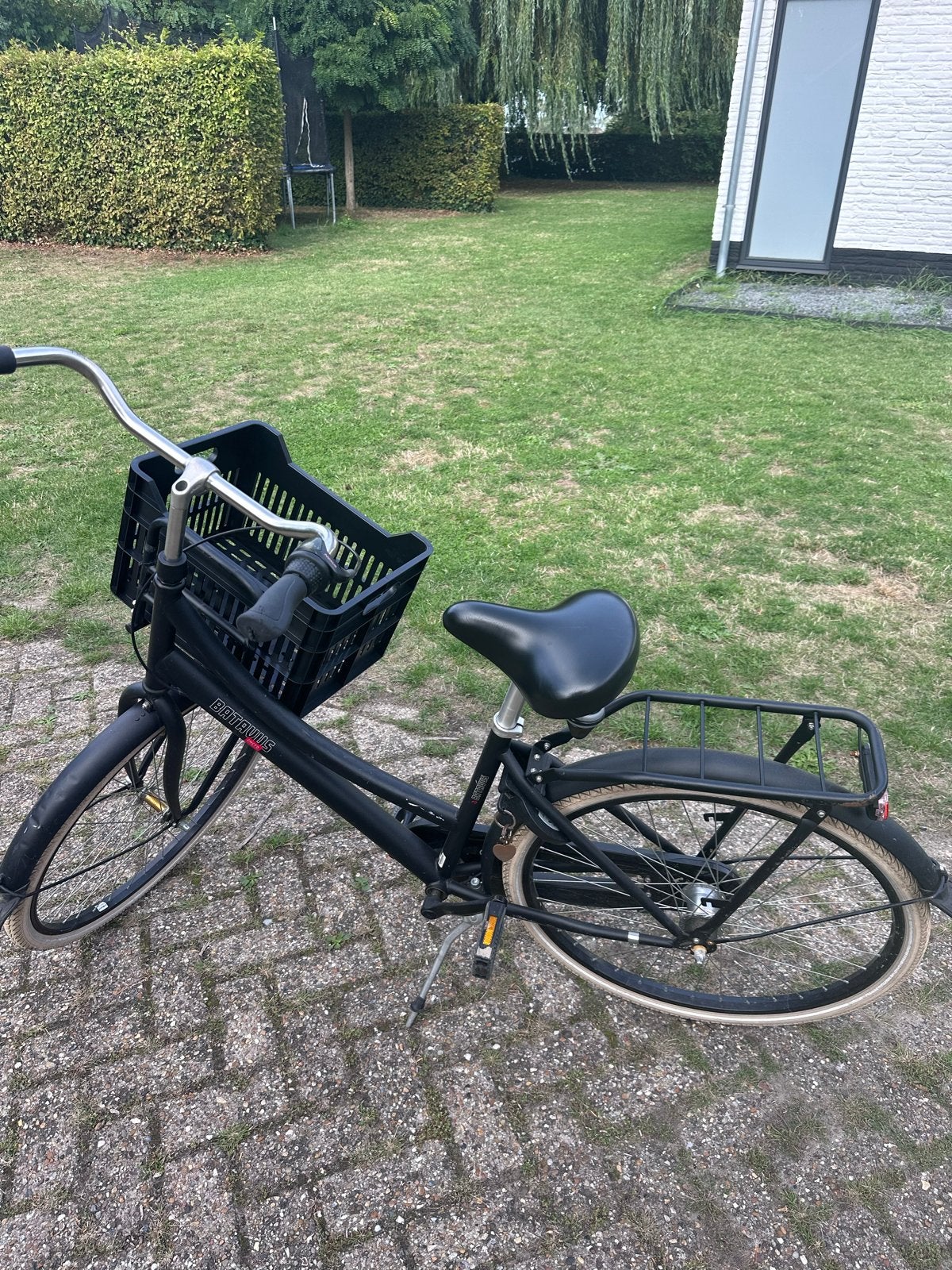 Batavus 26 inch Damesfiets transporter Zwart, Ophalen, Terugtraprem, Gebruikt, Versnellingen