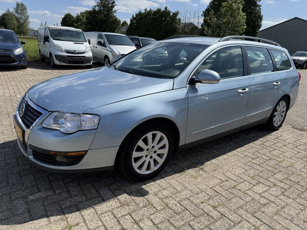 Volkswagen Passat Variant 2.0 TDI Comfortline 2006 6 bak cli, Auto's, Stof, Zwart, 4 cilinders, Blauw