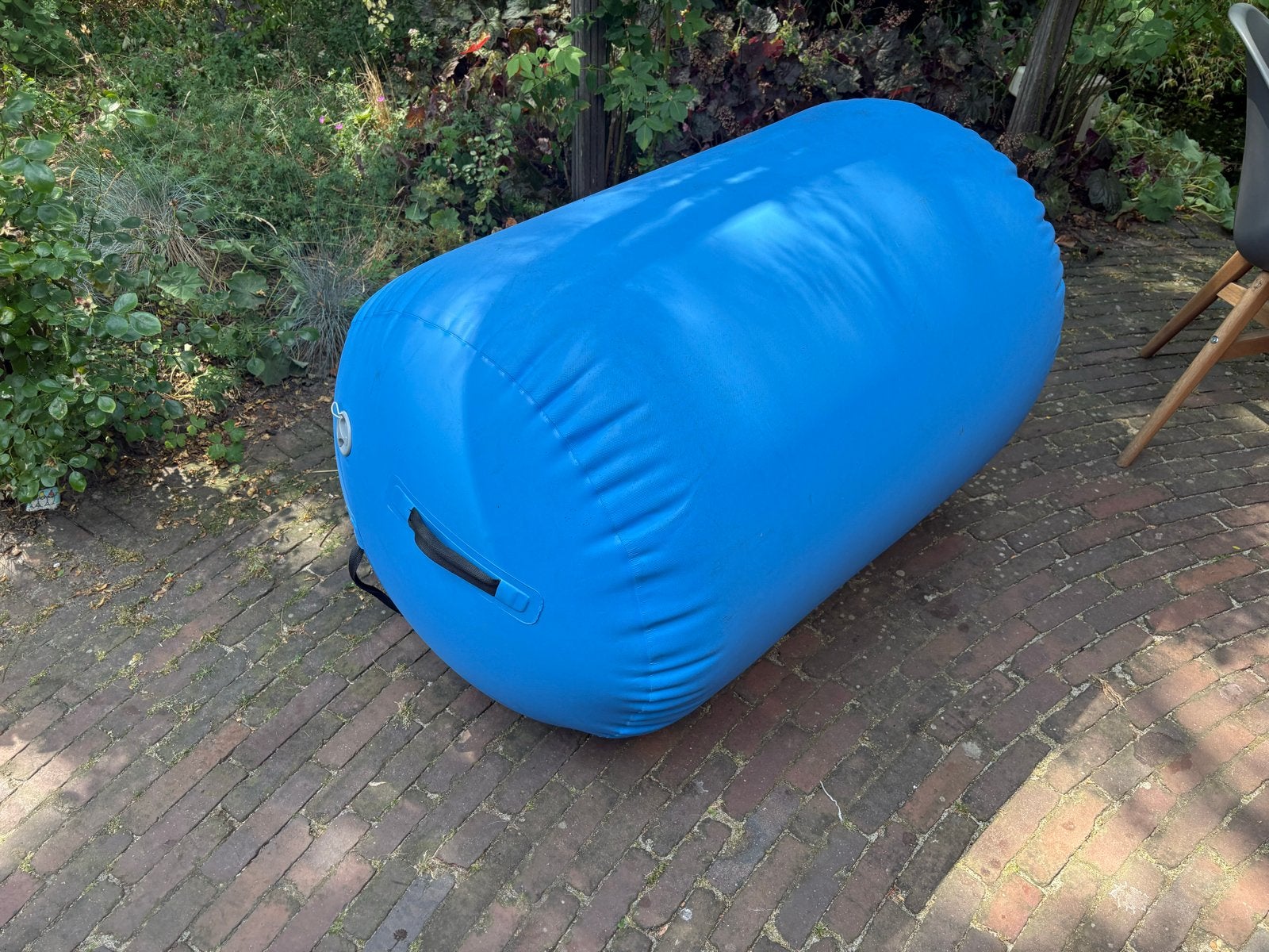Blauwe opblaasbare turnrol, Ophalen, Zo goed als nieuw, Materiaal
