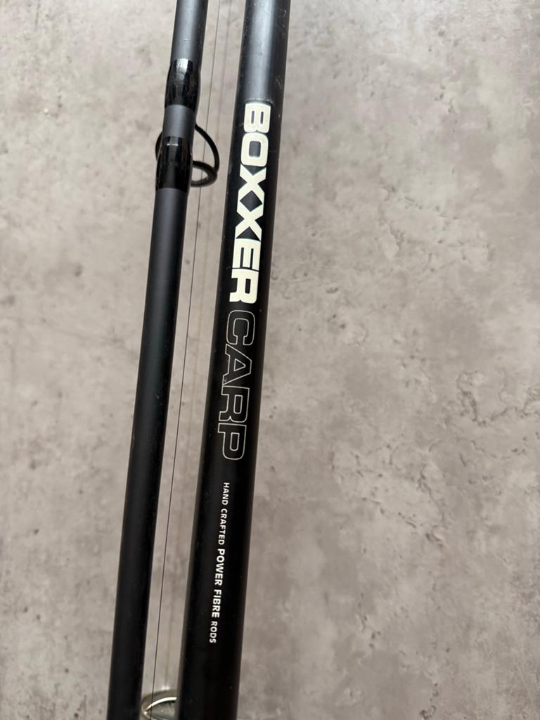 Boxxer Carp Karperhengel met Molen en Dobber, Ophalen, Gebruikt, Complete hengel