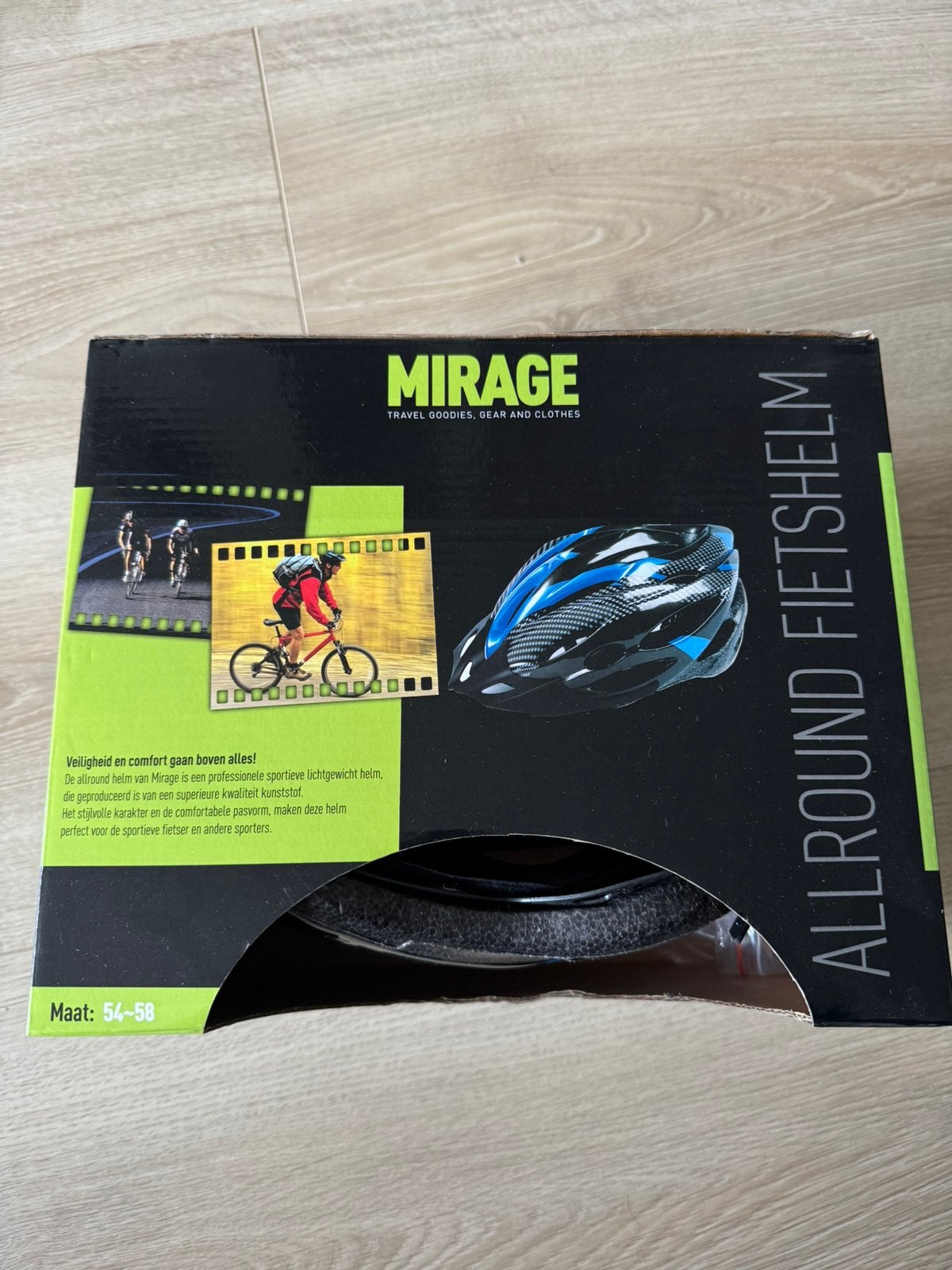 Mirage allround fietshelm - Maat 54-58, Ophalen, Zo goed als nieuw, M, Heer of Dame