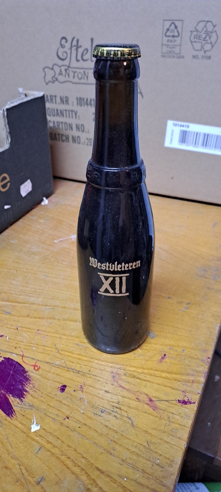 volle fles 5 stuks Westvleteren XII bierfles - Zeldzaam verz, Verzamelen, Ophalen of Verzenden, Zo goed als nieuw, Flesje(s), Overige merken
