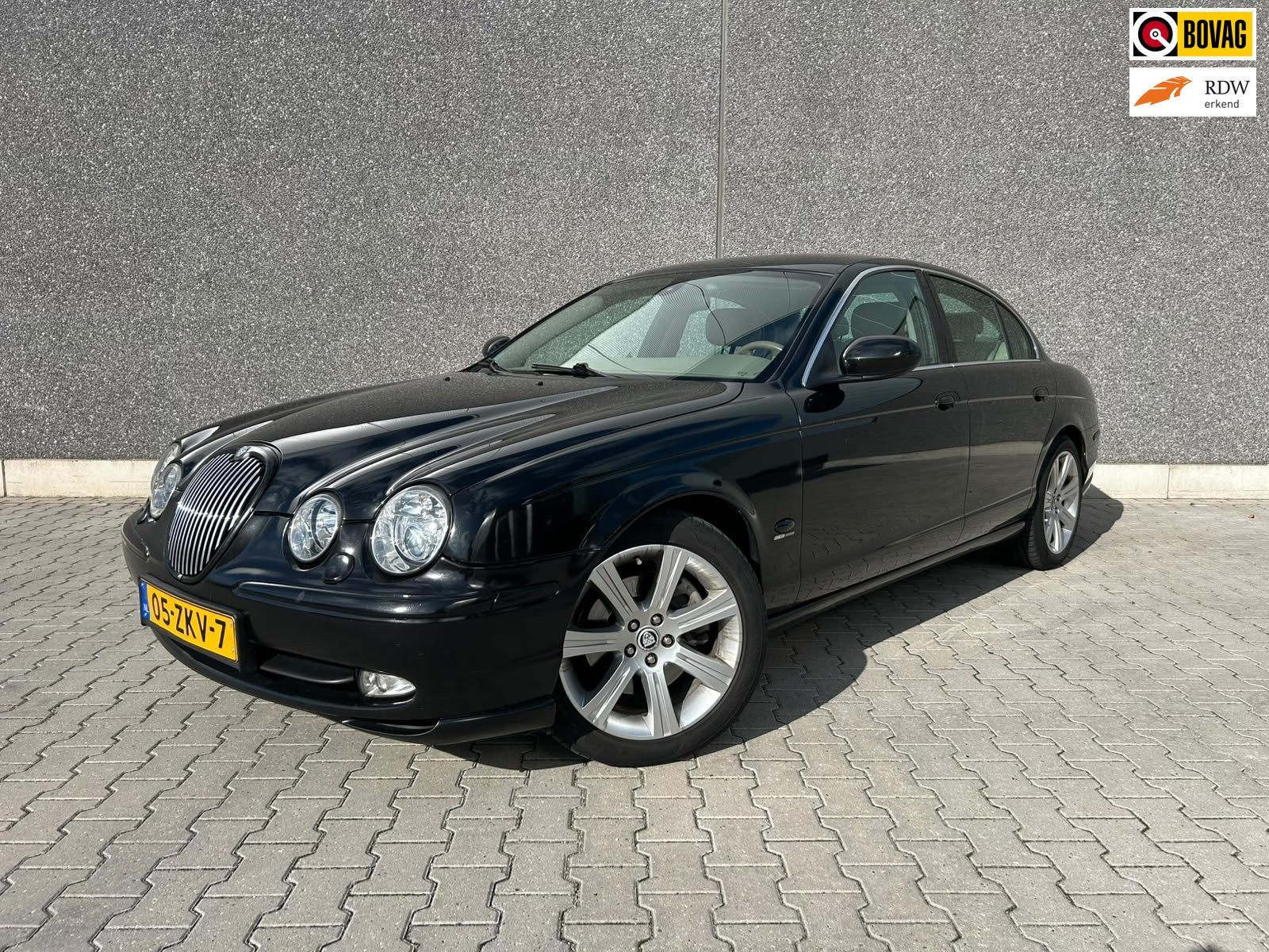 Jaguar S-type 4.2 V8 Sport | AUTOMAAT | LEDER | MEMORY | NAV, Auto's, Achterwielaandrijving, Gebruikt, 1850 kg, Parkeersensor