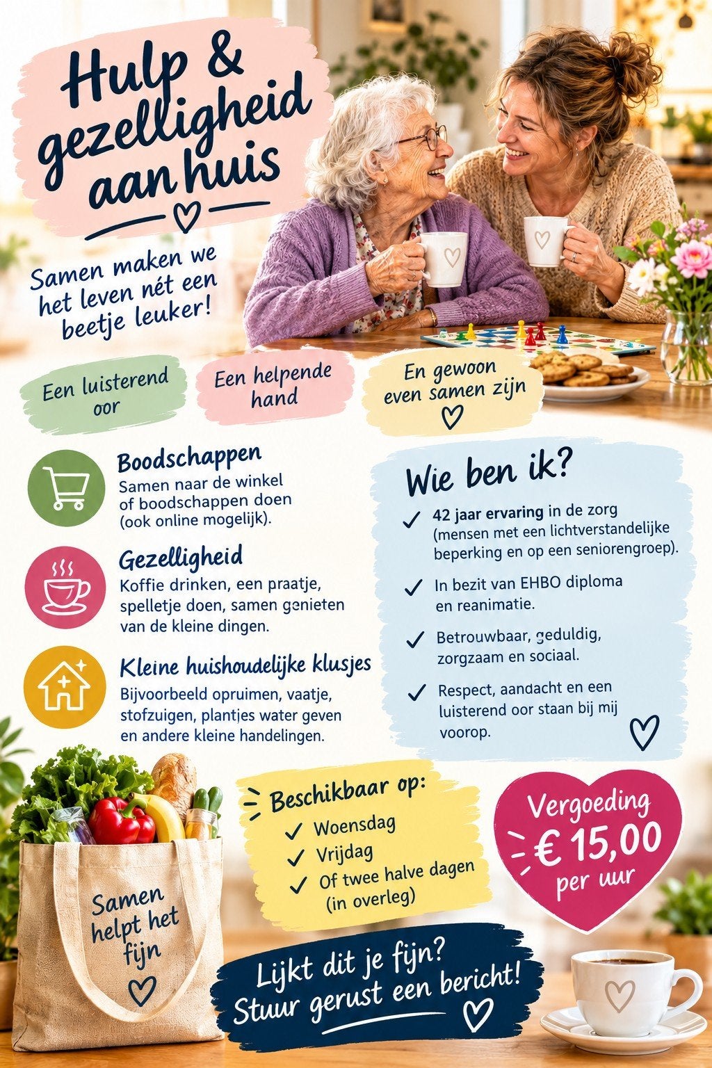 ️ Hulp & gezelligheid aan huis (alleen in Houten), Vacatures