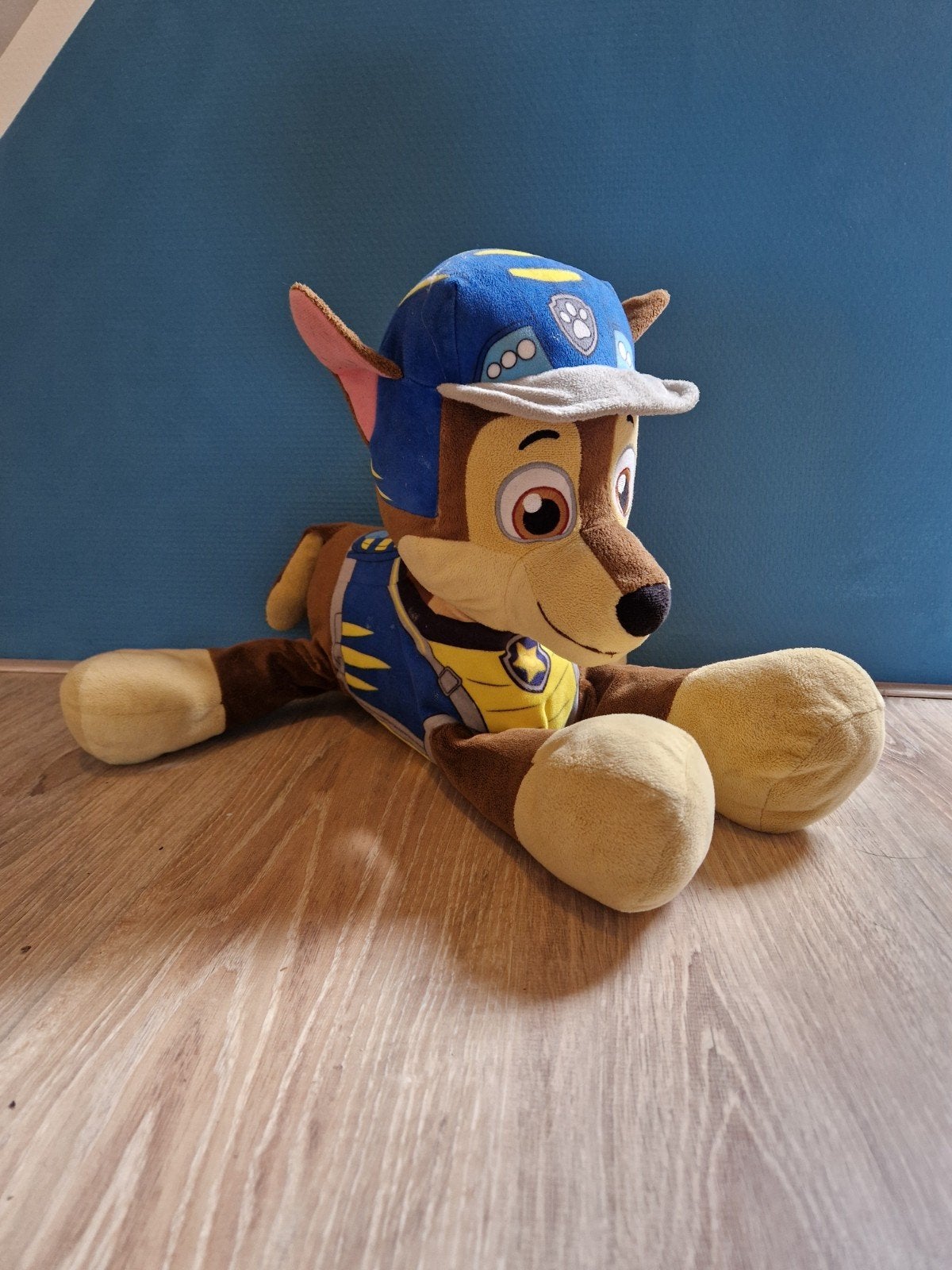 grote Chase knuffel Pawpatrol, Blauw, Zo goed als nieuw, Middelgroot (20 tot 80 cm), Paw Patrol