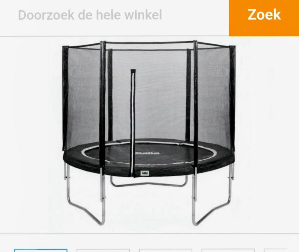 Salta trampoline met veiligheidsnet, Ophalen, Gebruikt