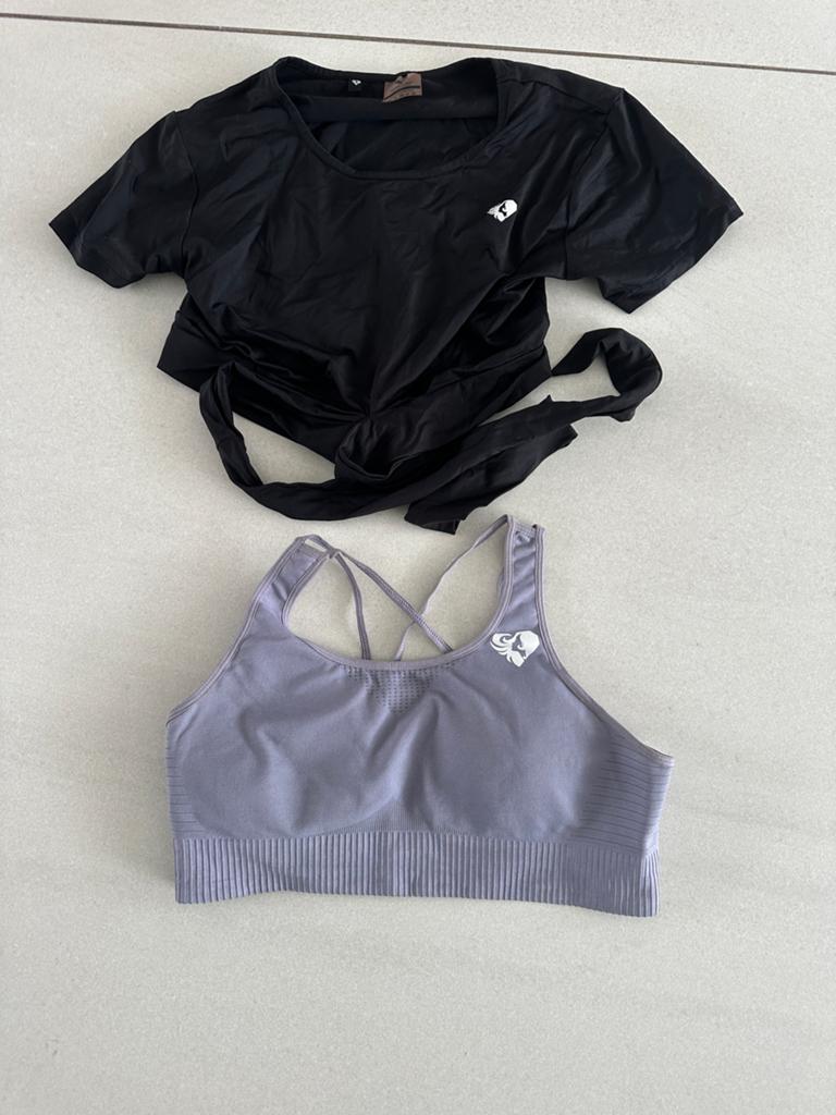 Womens Best sportset - top en sportbeha, maat M, Kleding | Dames, Sportkleding, Maat 38/40 (M), Zwart, Ophalen of Verzenden, Fitness of Aerobics