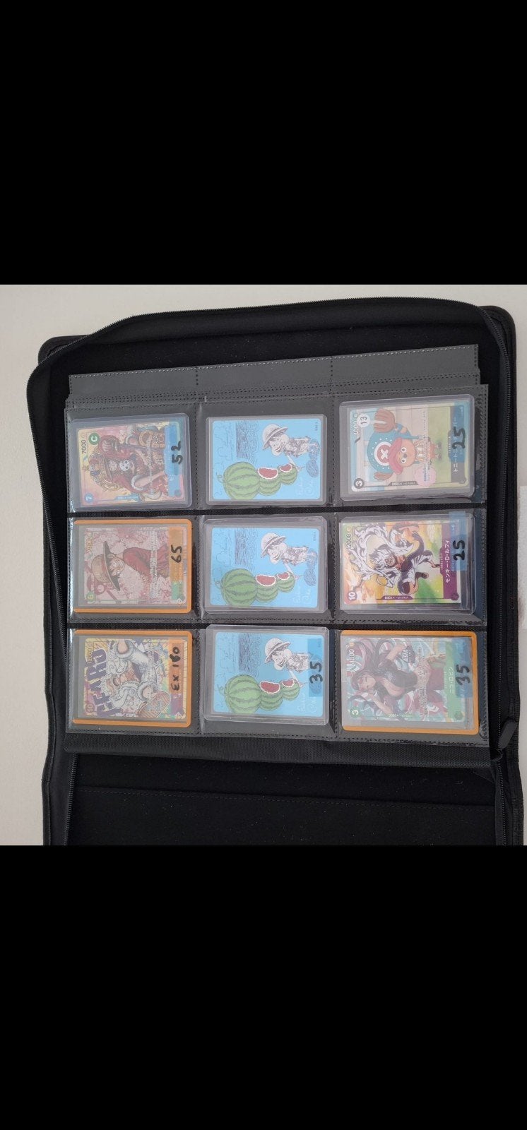 Verzamelmap met diverse One Piece Trading Cards, Ophalen of Verzenden