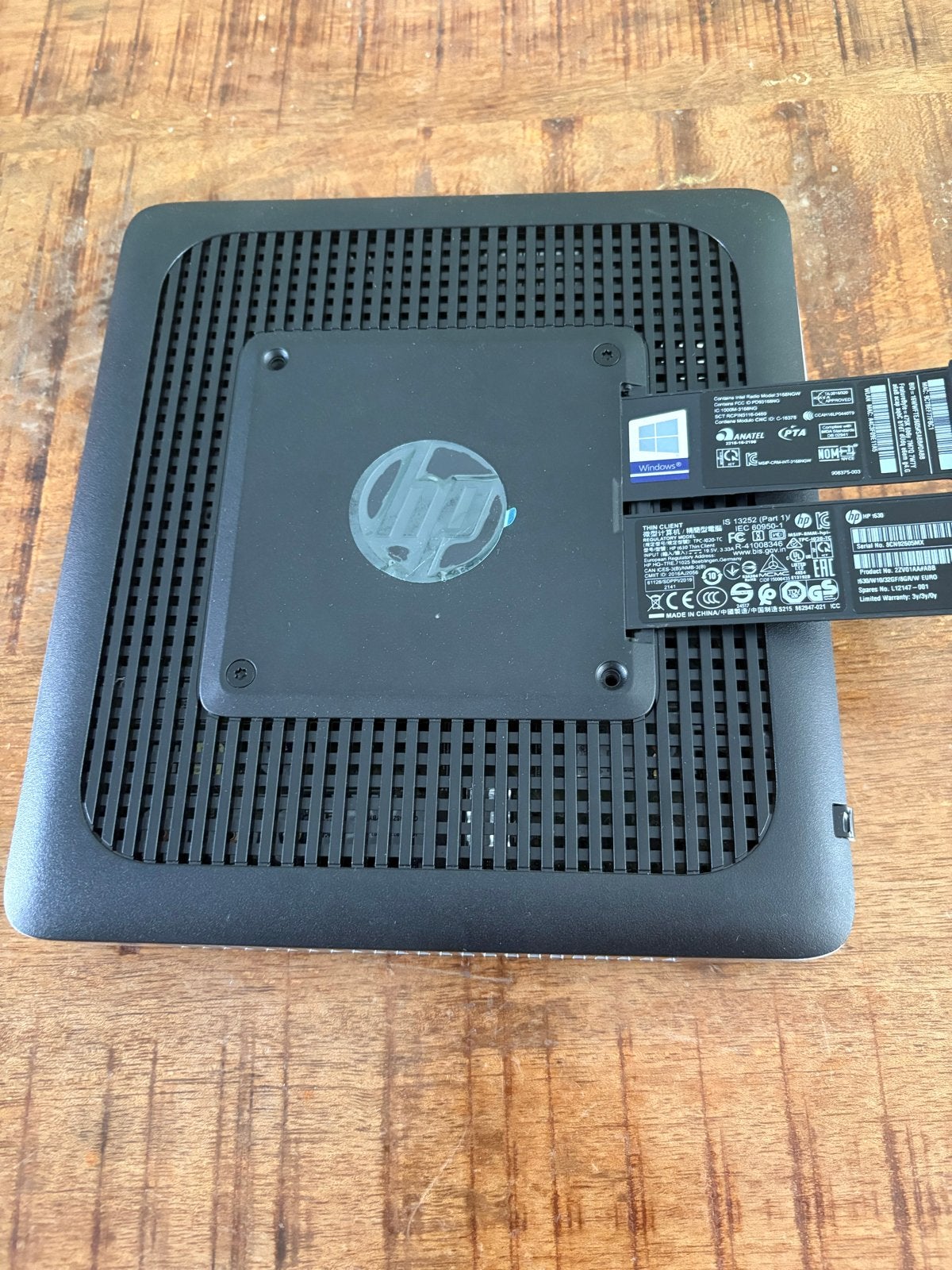 HP Thin Client - Zonder geheugen en opslag, Computers en Software, Desktop Pc's, Ophalen of Verzenden, Gebruikt, Minder dan 4 GB