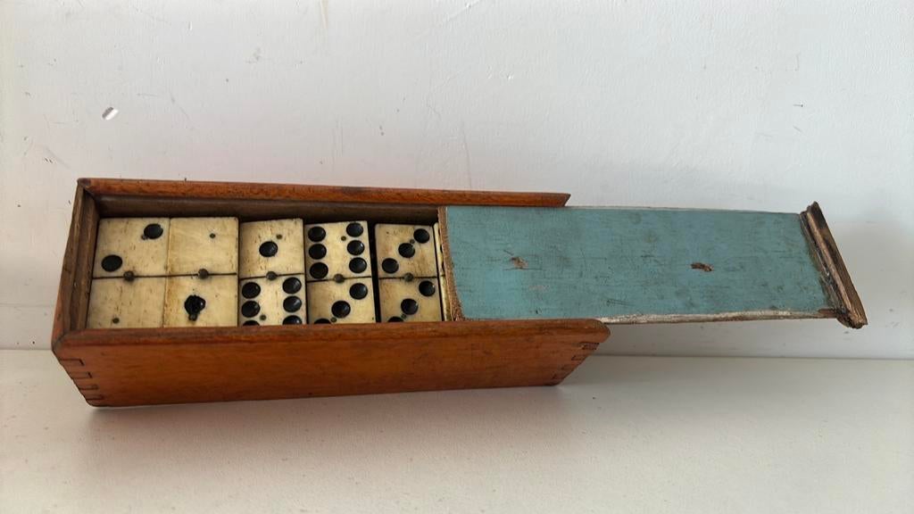 Domino spel - antiek, Antiek en Kunst, Verzenden