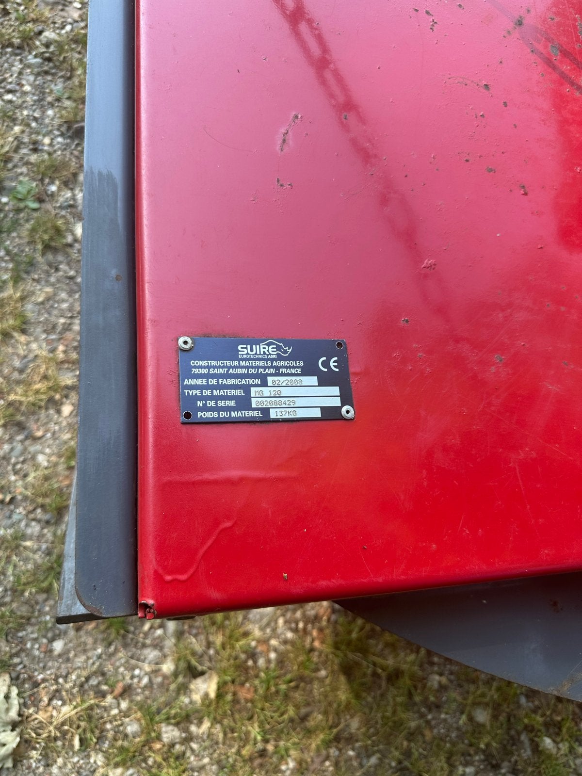 Suire MG 120 weide bloter, Ophalen, Akkerbouw, Weidebouw