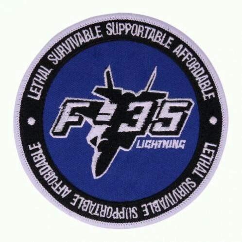 Embleem,Patch,F35,Joint,Striike,Fighter,Lightning, Verzenden, Luchtmacht, Amerika, Embleem of Badge