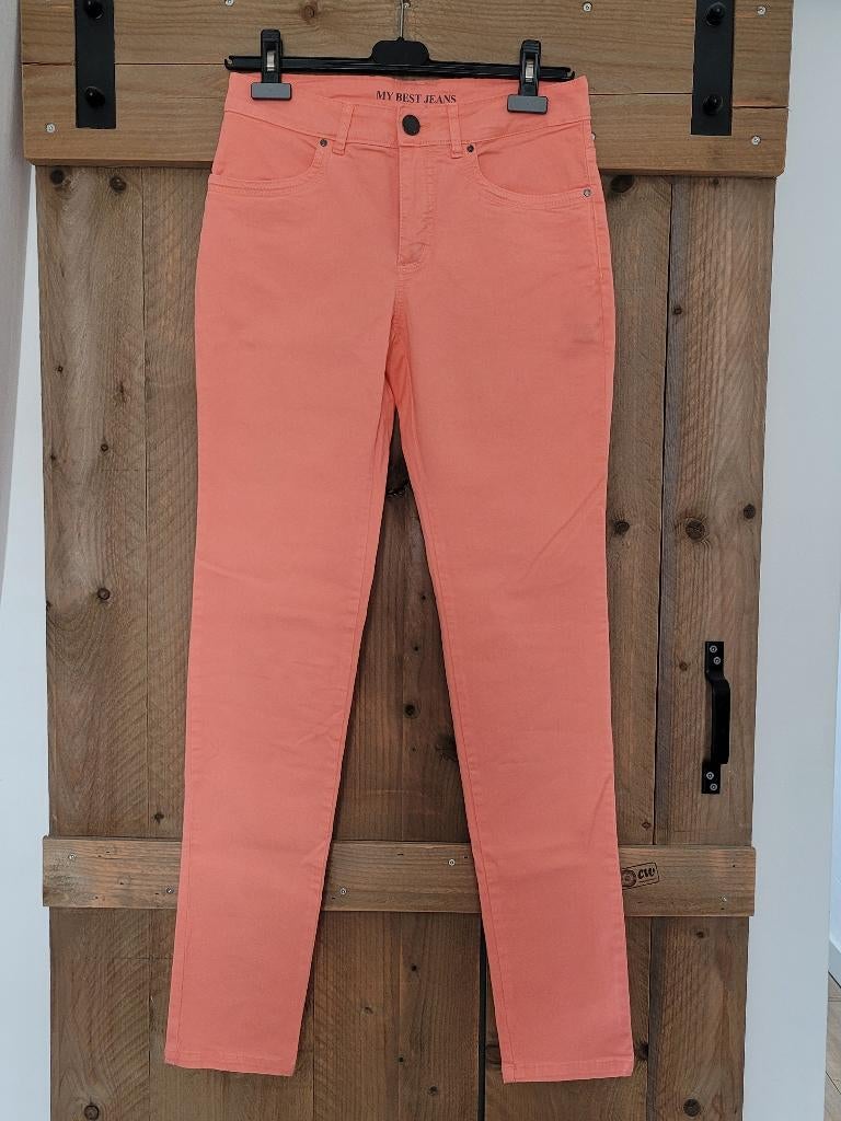 Zomer dames broek koraalrood maat 36, Kleding | Dames, Overige kleuren, Ophalen of Verzenden, Zo goed als nieuw, Maat 36 (S)