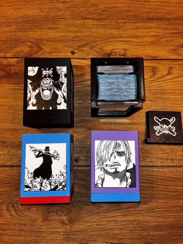 Custom One Piece Deckbox - Magnetisch Incl tokens & counters, Ophalen of Verzenden, Nieuw, Overige typen