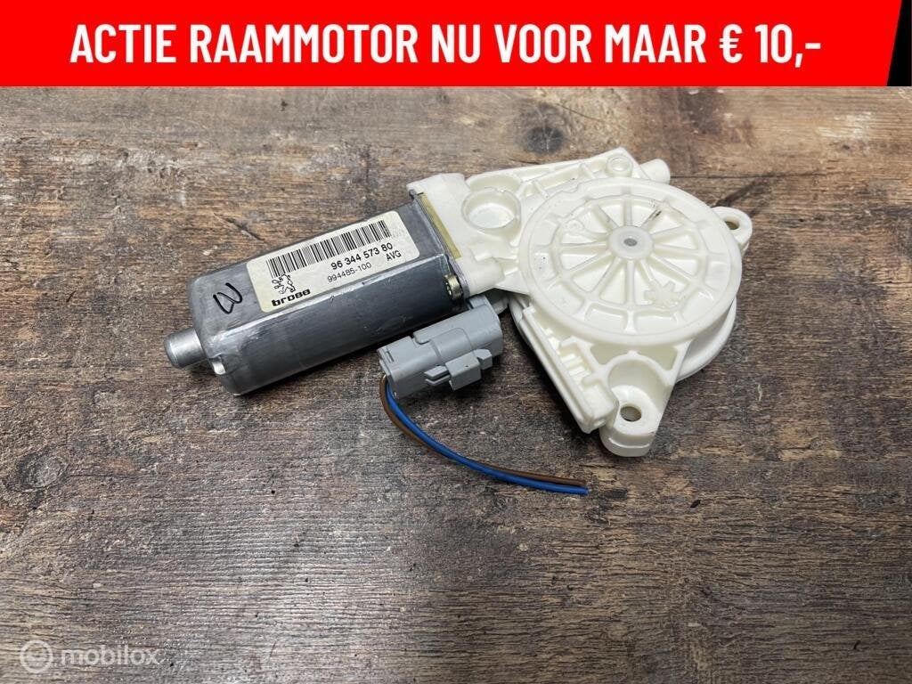 Raammotor linksvoor Peugeot 307 ('01-'07) 9634457380, Gebruikt, Ophalen of Verzenden, Peugeot, Peugeot