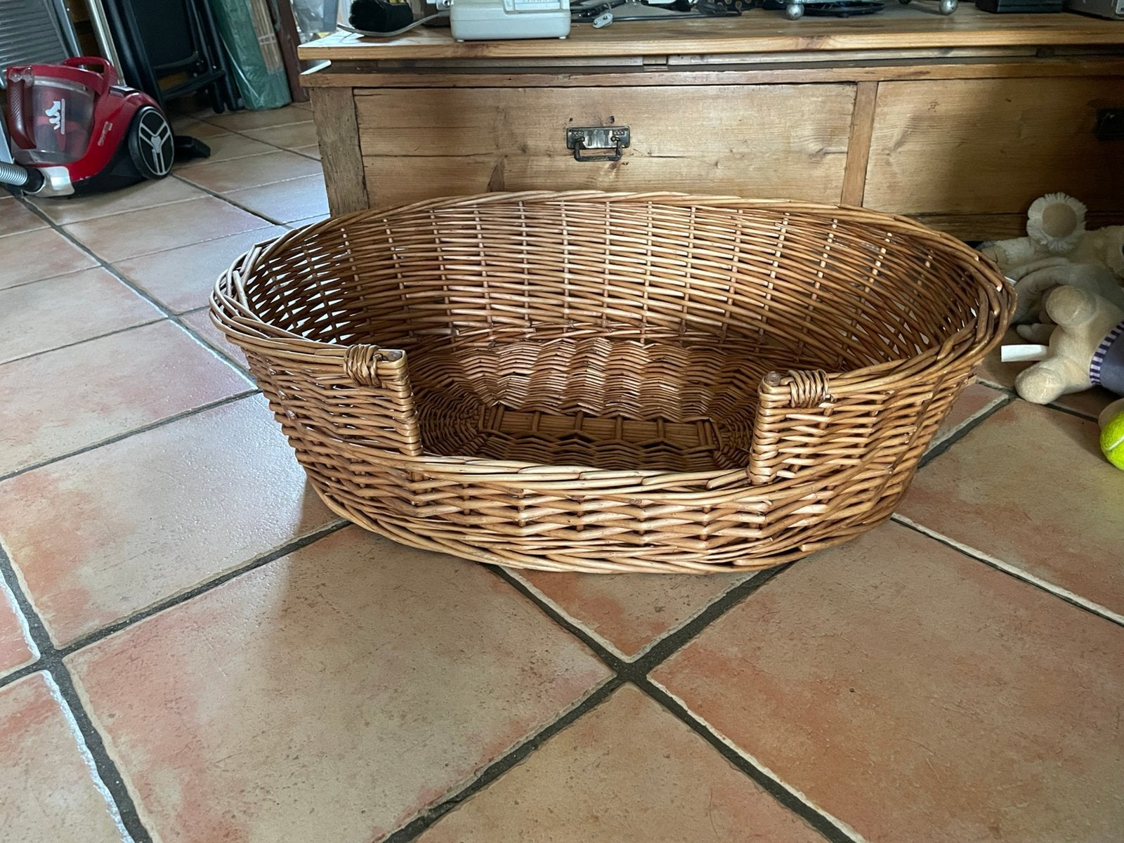 rotan honden maant 76cm, Ophalen, Zo goed als nieuw, Riet