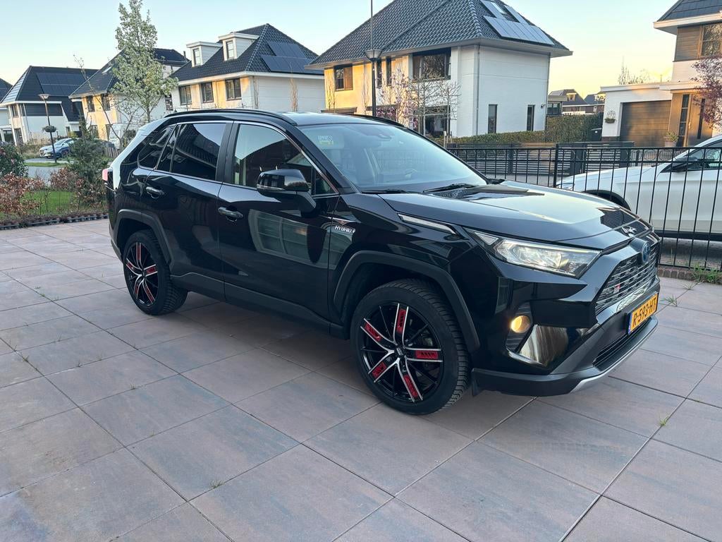 Toyota Rav4 2.5 Hybrid 222pk CVT AWD 2019 Zwart, Auto's, Toyota, Automaat, 4 cilinders, 2487 cc, 1650 kg