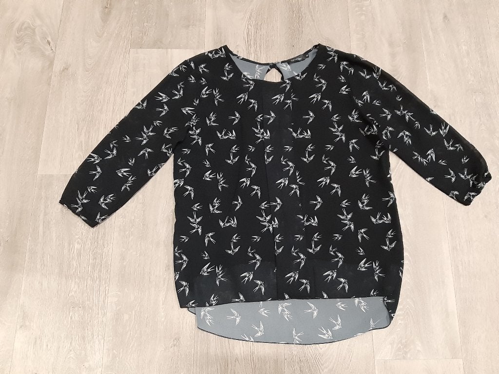 Nieuwe dames blouse zwart / wit - maat XL - Perla Nera, Perla Nera, Zwart, Maat 46/48 (XL) of groter, Nieuw