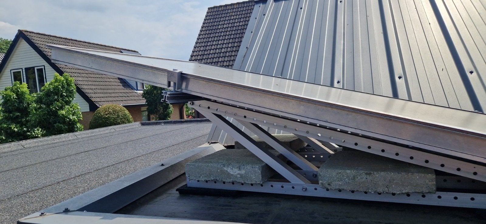 zwembad verwarmings paneel met montagemateriaal, Ophalen, Gebruikt