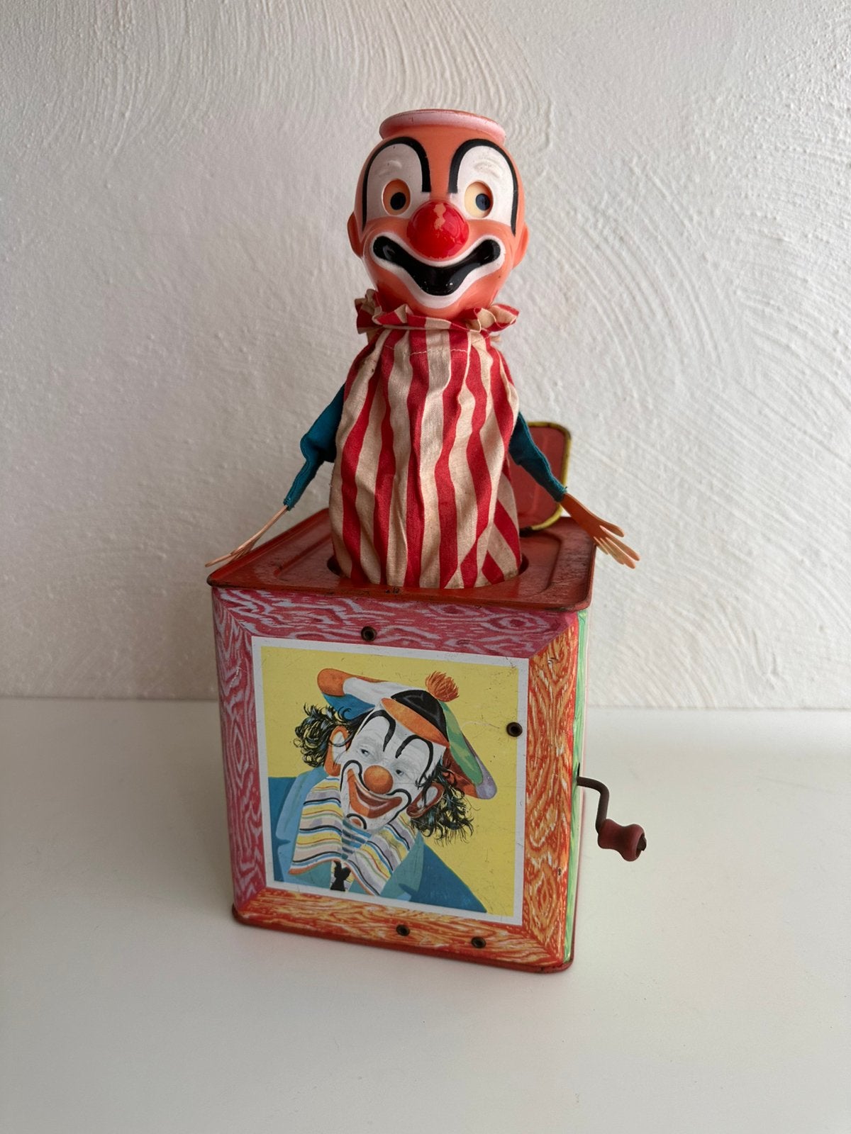 Vintage Mattel Jack-in-the-Box - Clown, Antiek en Kunst, Ophalen of Verzenden